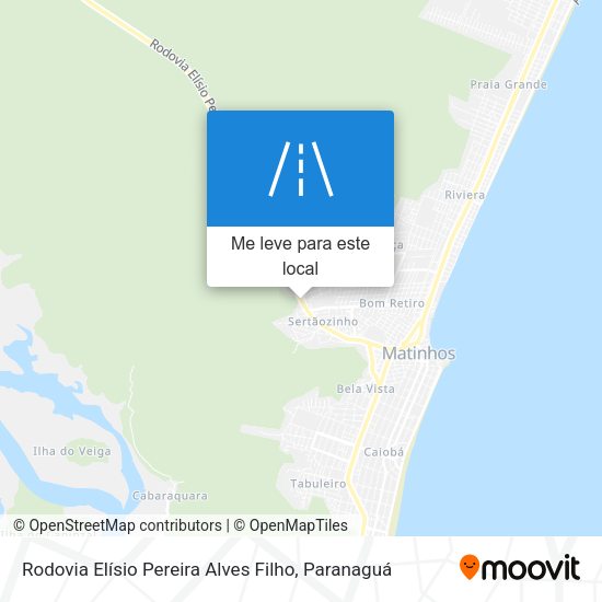 Rodovia Elísio Pereira Alves Filho mapa