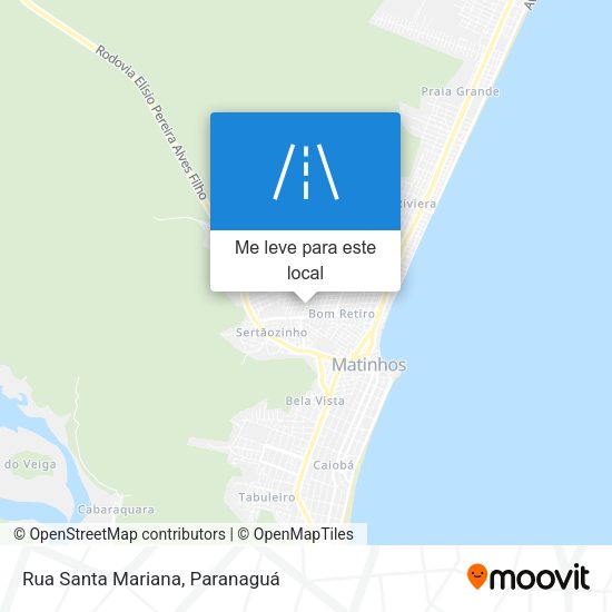 Rua Santa Mariana mapa