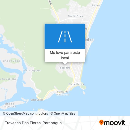 Travessa Das Flores mapa