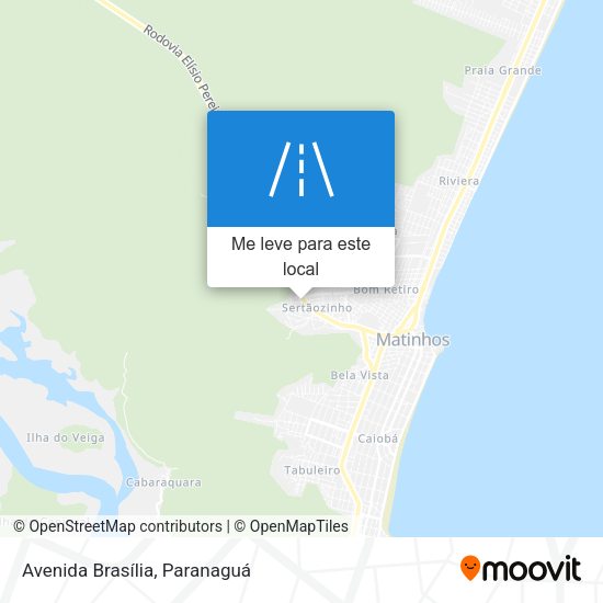 Avenida Brasília mapa