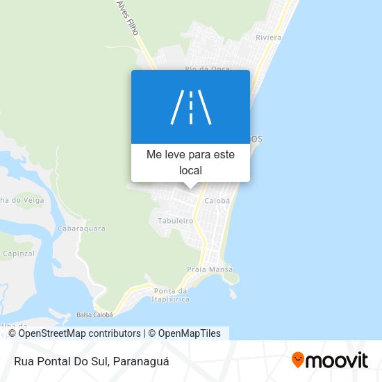 Rua Pontal Do Sul mapa