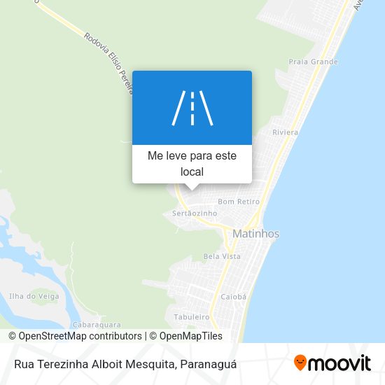 Rua Terezinha Alboit Mesquita mapa