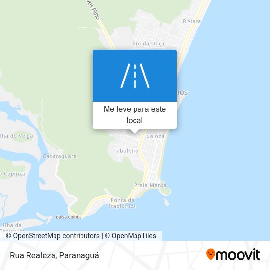 Rua Realeza mapa