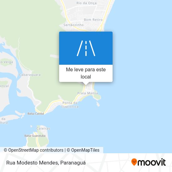 Rua Modesto Mendes mapa