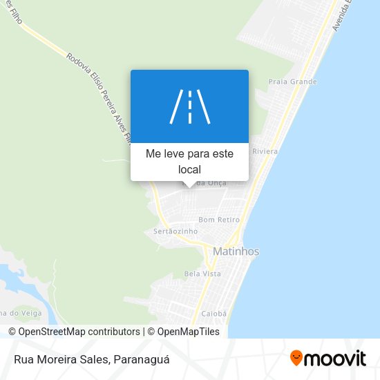 Rua Moreira Sales mapa