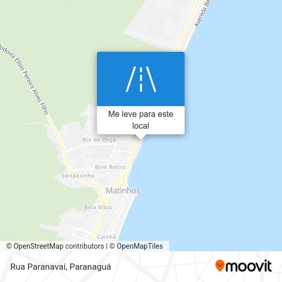 Rua Paranavaí mapa