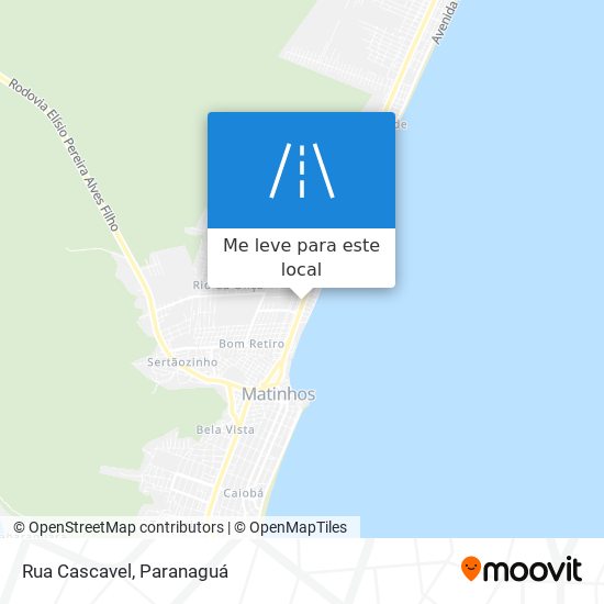 Rua Cascavel mapa