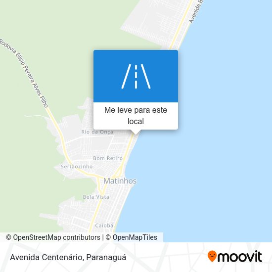 Avenida Centenário mapa