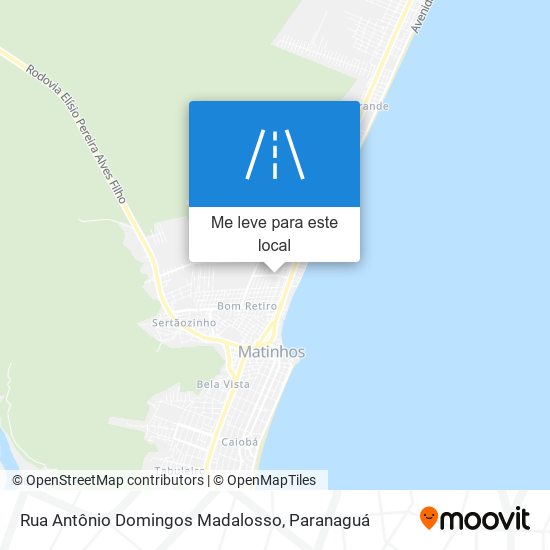 Rua Antônio Domingos Madalosso mapa