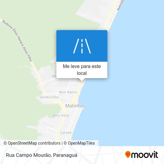 Rua Campo Mourão mapa