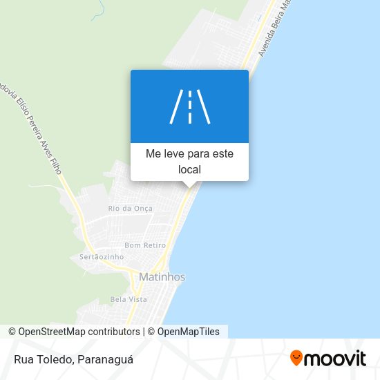 Rua Toledo mapa