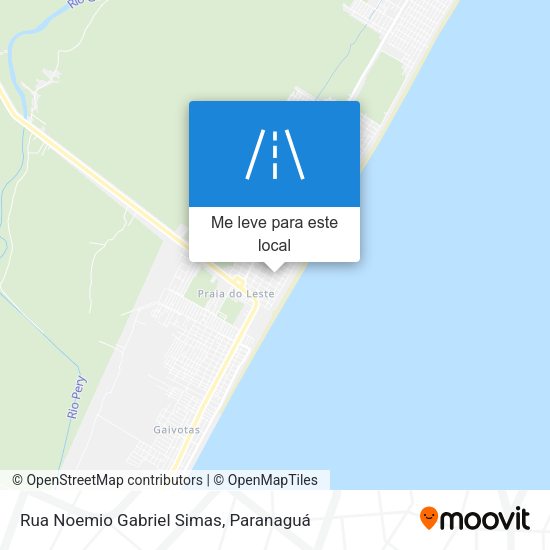 Rua Noemio Gabriel Simas mapa