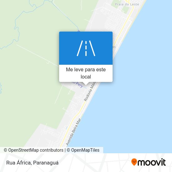 Rua África mapa