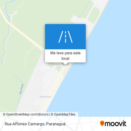Rua Affonso Camargo mapa