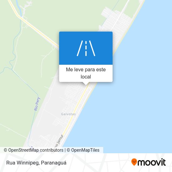 Rua Winnipeg mapa