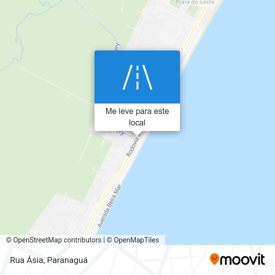 Rua Ásia mapa