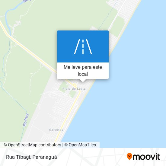 Rua Tibagí mapa