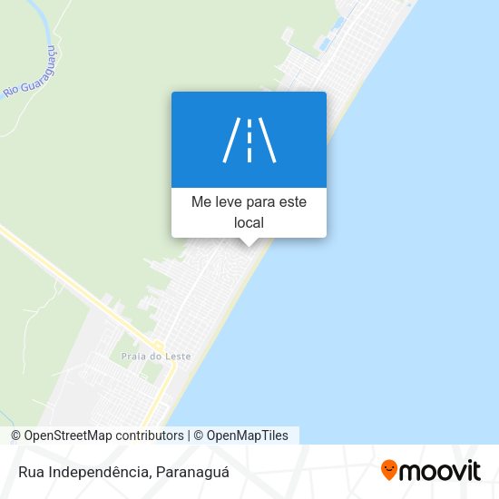 Rua Independência mapa