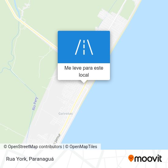 Rua York mapa