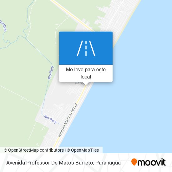 Avenida Professor De Matos Barreto mapa
