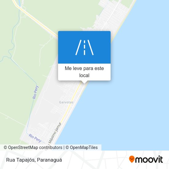 Rua Tapajós mapa