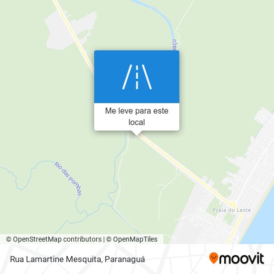 Rua Lamartine Mesquita mapa