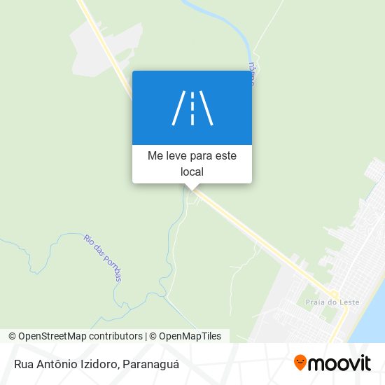 Rua Antônio Izidoro mapa