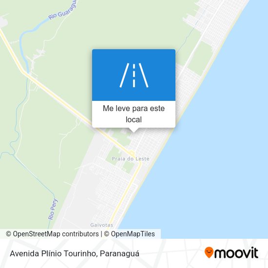 Avenida Plínio Tourinho mapa