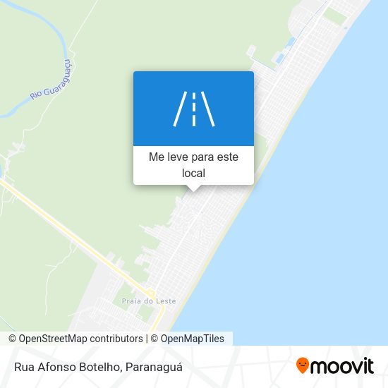 Rua Afonso Botelho mapa