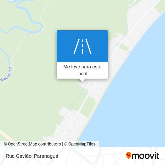 Rua Gavião mapa