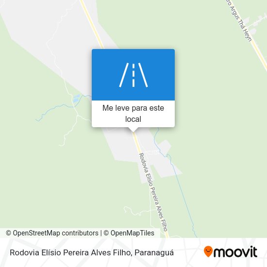 Rodovia Elísio Pereira Alves Filho mapa