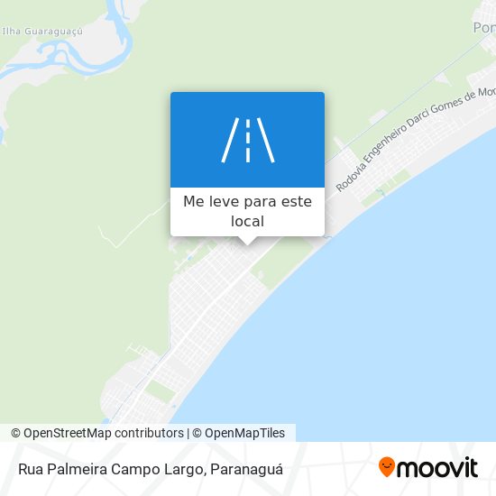 Rua Palmeira Campo Largo mapa