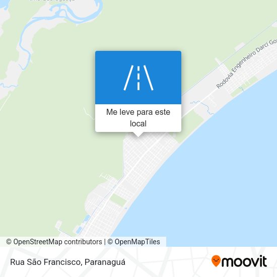 Rua São Francisco mapa