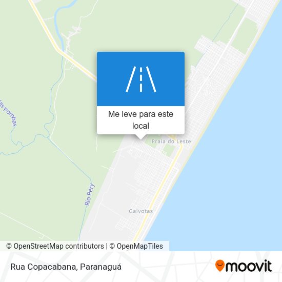 Rua Copacabana mapa