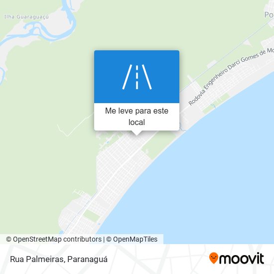 Rua Palmeiras mapa