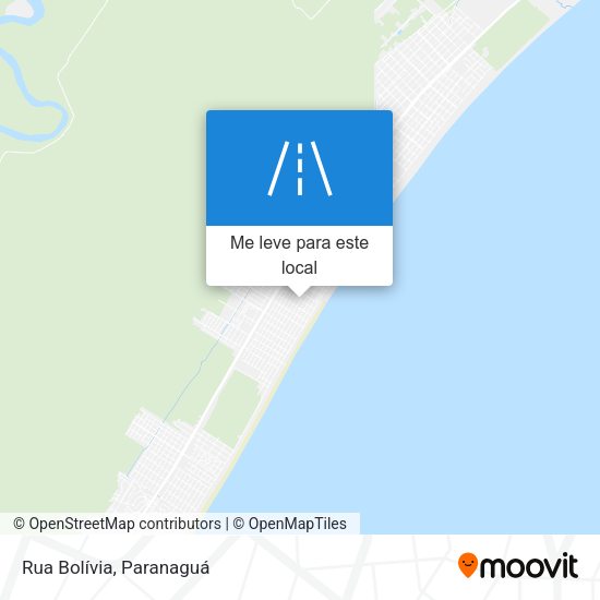 Rua Bolívia mapa