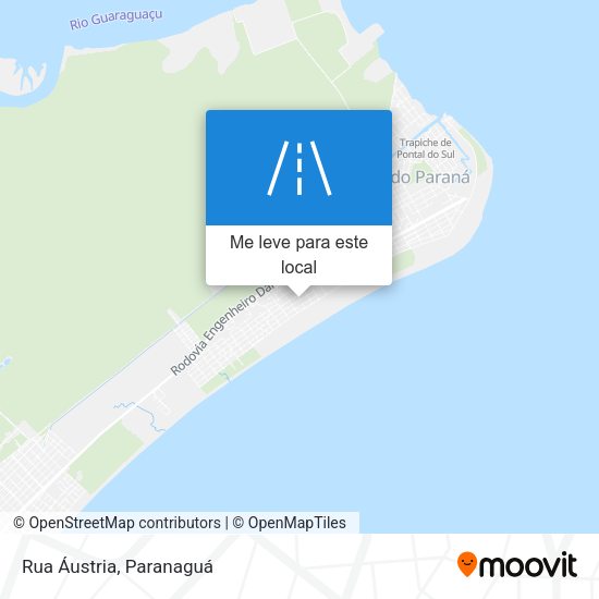 Rua Áustria mapa