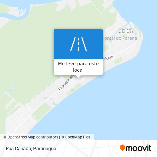 Rua Canadá mapa