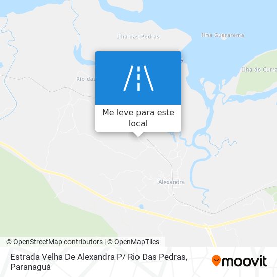 Estrada Velha De Alexandra P/ Rio Das Pedras mapa
