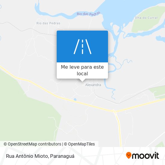 Rua Antônio Mioto mapa