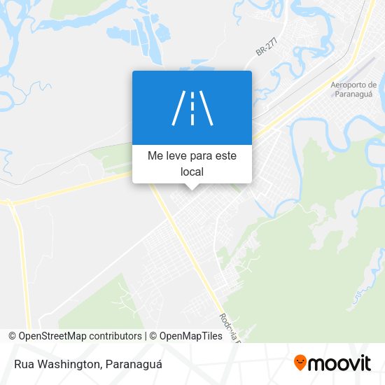 Rua Washington mapa