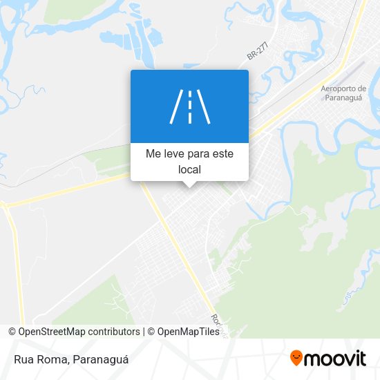 Rua Roma mapa
