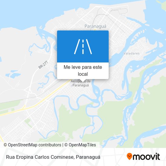 Rua Eropina Carlos Cominese mapa