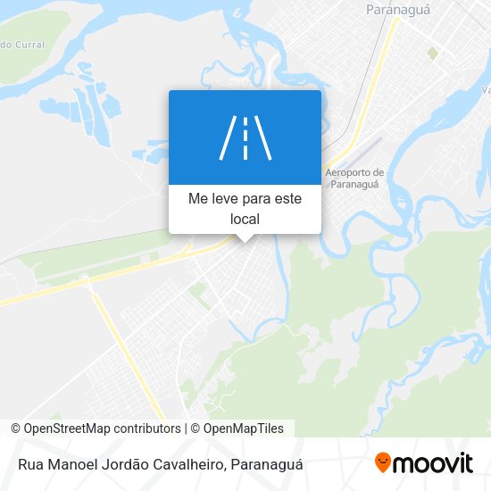 Rua Manoel Jordão Cavalheiro mapa
