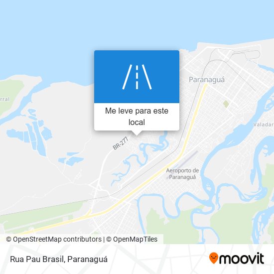 Rua Pau Brasil mapa