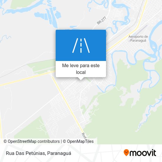 Rua Das Petúnias mapa