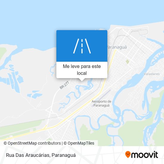 Rua Das Araucárias mapa