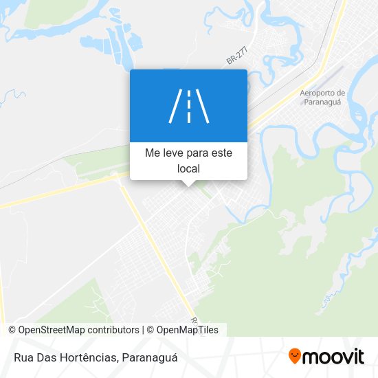 Rua Das Hortências mapa