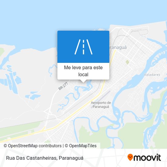 Rua Das Castanheiras mapa