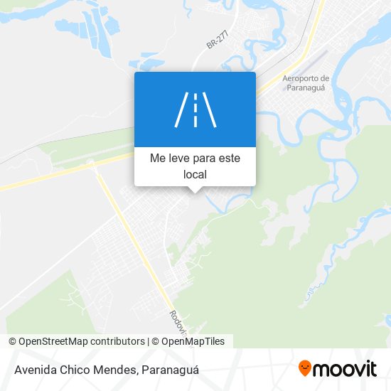 Avenida Chico Mendes mapa